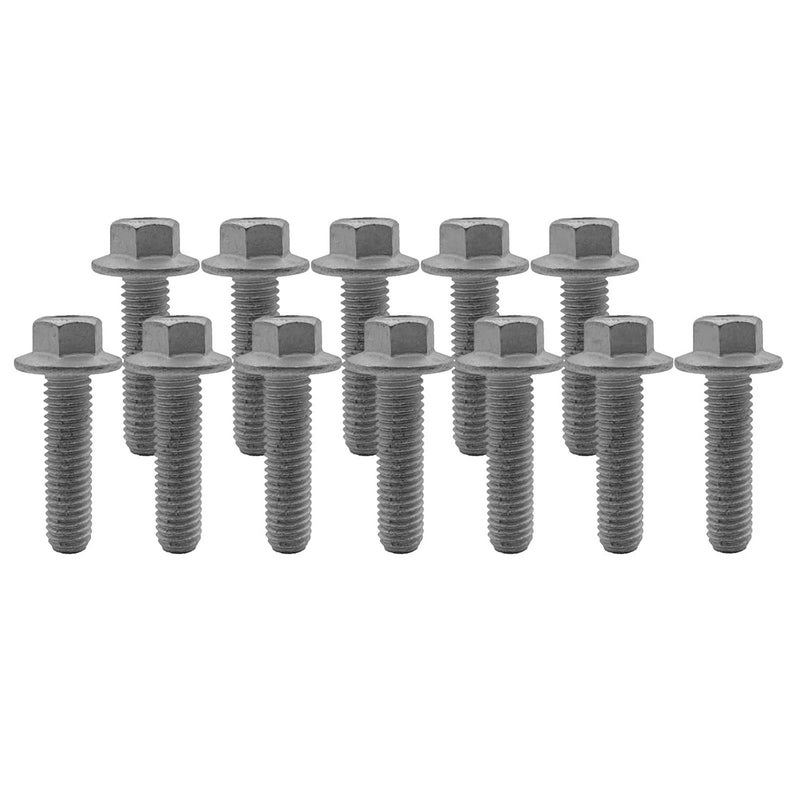 F-LptStor طقم مسامير عادم 12 قطعة 5.3 لتر لسيارات LS1 LSX LS2 LS3، مناسب لبيوك، كاديلاك، شيفروليه، كرايسلر، دودج. مسامير عالية القوة مع طلاء مضاد للتآكل من درجة 10.9. - Image 1